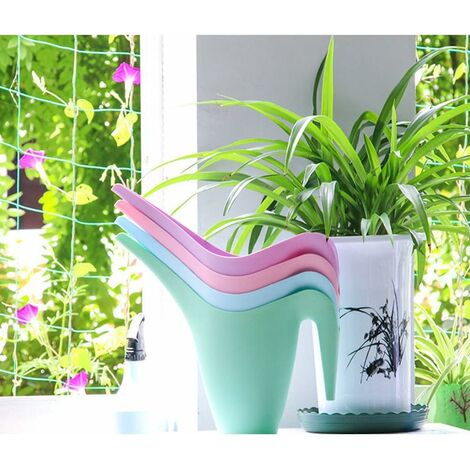 Arrosoir Pour Plantes D'Intérieur - Plastique Vert Avec Buse Longue - 18,5x22x23 Cm