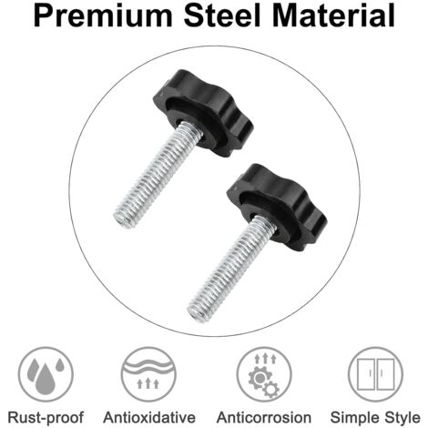 Lot De 10 Vis à Fil M6x25mm Avec Écrous - Uxcell - Quincaillerie Meuble