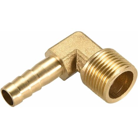 Raccord Coude Laiton 45° - 3/8 X 1/8 NPT Mâle - Pour Tuyauterie Cuivre - Neuf Legines