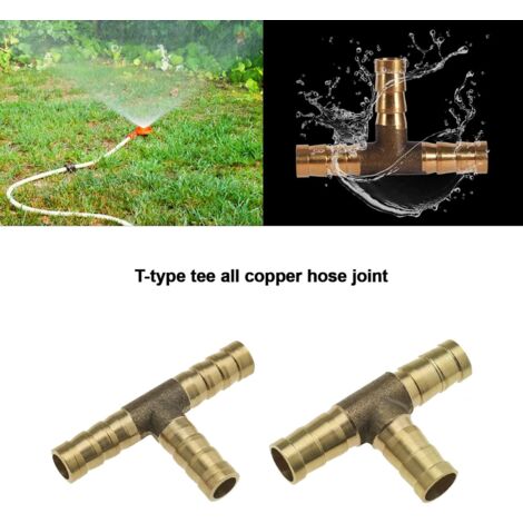 10x 6x 6mm Tuyau Laiton Réducteur Raccord en Y 3 Voies T Connecteur