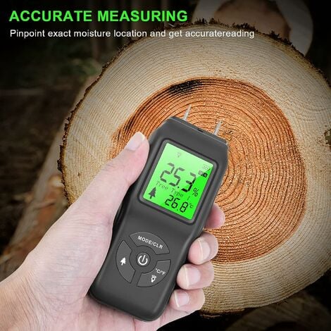Humidimètre à bois Détecteur d'humidité numérique portable, écran