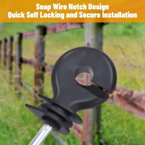 Lot De 20 Isolateurs De Poteau D'angle, Isolateurs De Clôture