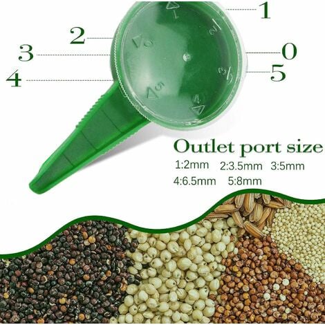 Épandeur de semences - Distributeur de petits épandeurs de graines Semer -  Outil de semoir manuel Épandeur de semences pour l'ensemencement