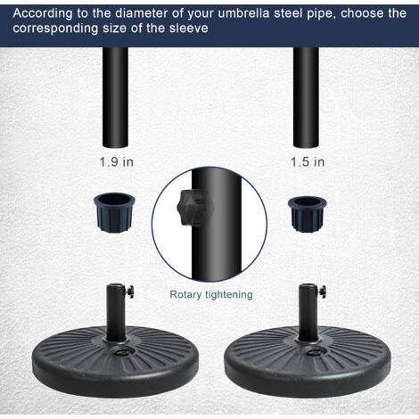 Pièce De Rechange Pour Parasol De Jardin : Cadre Métal Argenté (manche)