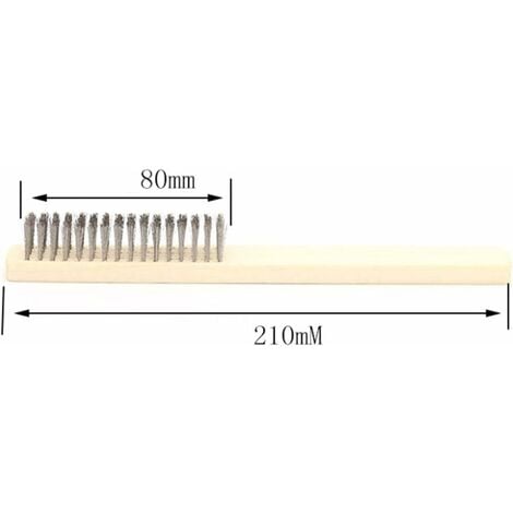 Flintronic Lot De 3 Brosses Métalliques Avec Brosse De 130 Mm, Brosse Métallique En Laiton, Brosse Métallique Manuelle, Pour Le Nettoyage Des Scories