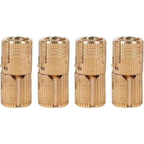 Lot de 4 charnières invisibles en cuivre pur 10 mm pour boîte à bijoux, boîte cadeau, plans de travail(10mm) (1/5)