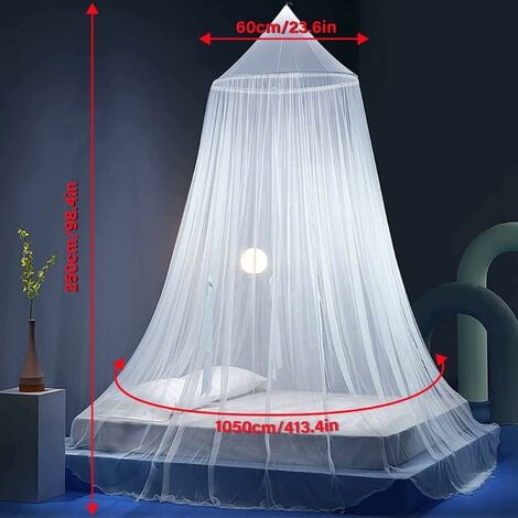 Moustiquaire De Lit Double,Universelle Moustiquaire lit double tulle tissu moustiquaire voyage exterieure, Lit Simple Moustiquaire pliable ciel de lit bebe