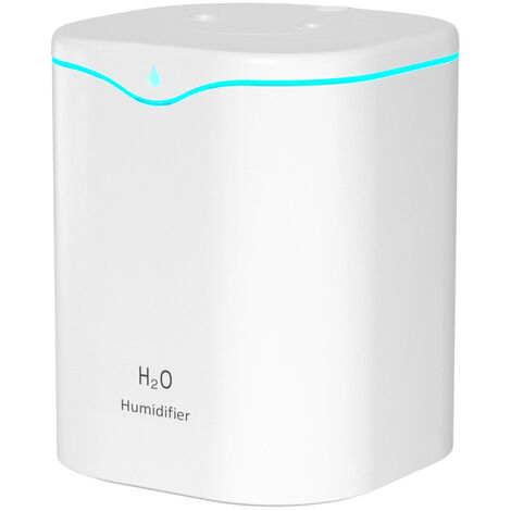 Aougo – Humidificateur d'air 2L – Ultrasonique silencieux – Débit 280 ml/h – Modes continu et intermittent – Veilleuse colorée 7 couleurs (1/5)