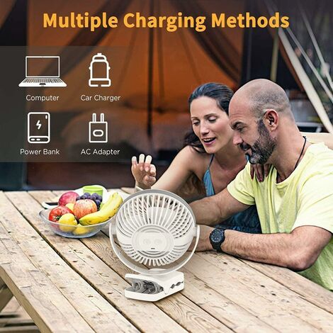 Ventilateur De Camping Lumière, Ventilateur Plafond Avec Lumière Et