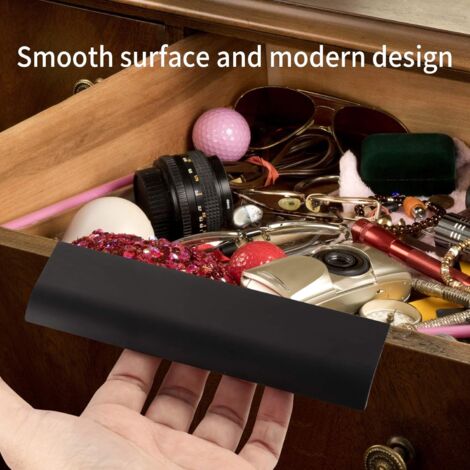 FURNIWARE 10 Pièces Poignee De Meuble Cuisine Noir Mat