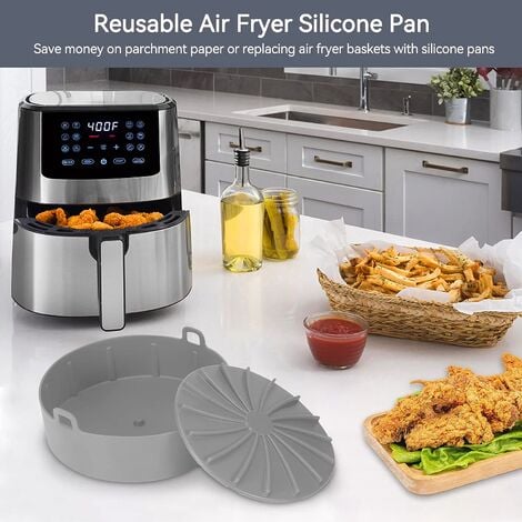 Pot En Silicone Pour Airfryer Accessoires De Friteuse À Air Réutilisables %