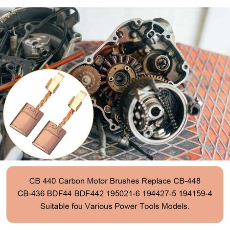 Charbon Moteur Perceuse Visseuse Makita Balais De Charbon Pour Outils Makita – 4 Pièces Cuivre-carbone, 3x10x13 Mm, Compatibles CB440, CB448, Perçeuses, Visseuses Pieces Detachees Makita