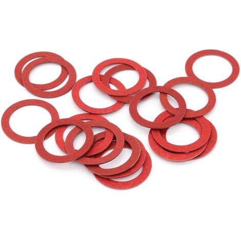 200 Rondelles Isolantes Fibre 3x8x0.7 Mm - Rouge, Référence T8N38019, SODIAL