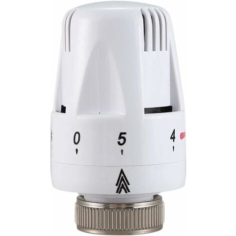 Vanne de radiateur thermostatique en laiton de 1/2" - Type droite DN15 - Contrôle automatique de la température - Chauffage au sol(DN15)