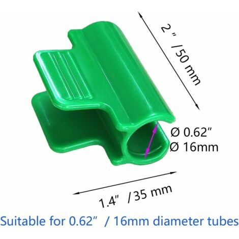 50 Clips De Serre + 30 Crochets En S - Attaches Plantes Plastique Haute Capacité Pour Serres Et Jardin