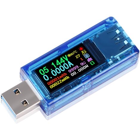 Multimètre de testeur USB 3.0 3.7-30V 0-4A Testeur de courant et de tension numérique USB Compteur Voltmètre Ampèremètre Capacité Alimentation Chargeur Détecteur Version améliorée AT35 (1/5)