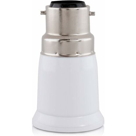 4x adaptateur de douille - Convertisseur douilles B22 vers E27 - Adaptateur de support de lampe culot baïonnette pour ampoule LED halogène