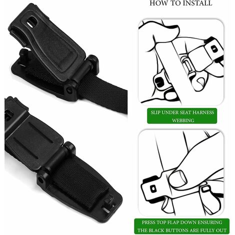 2 Pièces Chest Clip sécurité bébé, Sangle ceinture de sécurité voiture,  Empêche l'enfant de sortir les bras du harnais, Boucle de protection pour