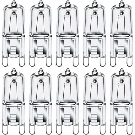 G9 Ampoules Halogènes G9 35W Ampoules Capsule G9 230V 2800K Blanc Chaud à Intensité Variable 10 Pack