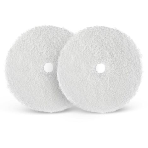 Éponge de polissage en microfibre, 2Pièces 150mm Tampons Microfibres disques de Finition en Microfibre Pour Polisseuse Voiture, Machine à polir Polisseuse Orbitale Polisseuse Excentrique