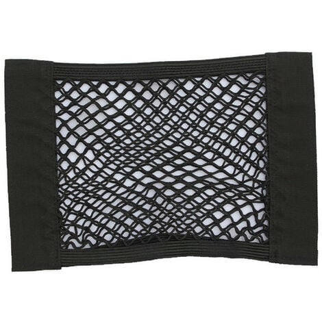 2pcs Filet de Rangement de Coffre, Grande Taille, Filet de Rangement de Voiture, Poche de Voiture Coffre de Voiture en Maille Filet Magic Sticker Bagages Sac, Universel 60 x 25 cm