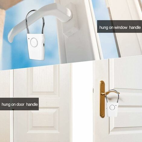 Alarme de fenêtre de porte sans fil ARAMOX - Capteur magnétique - 125dB - Antivol - Anti-vol Alarme de fenêtre de porte sans fil ARAMOX - Capteur magnétique - 125dB - Antivol - Anti-vol