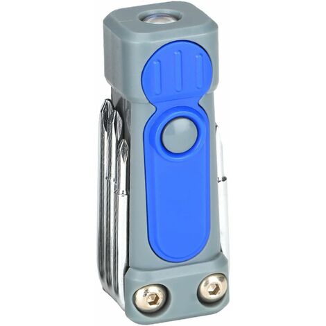 Tournevis Portable lampe de poche LED intérieur extérieur voiture Camping travail réparation éclairage outils fournitures, Bleu (1/5)