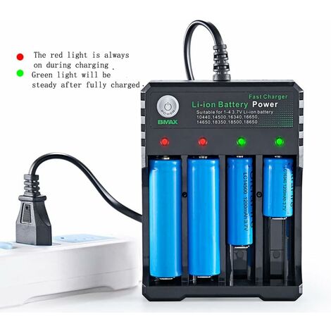 Lc4000d 18650 Chargeur De Piles Rechargeable Batterie Avec 4 Fentes Et