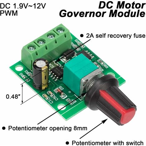 Contrôleur Moteur DC 7-70V 30A PWM - Modulateur Vitesse 6-60V Avec Affichage Numérique