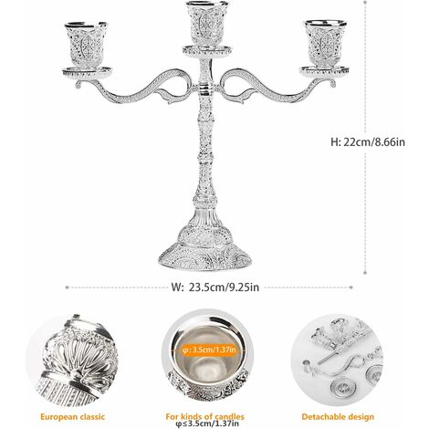 4 Pièces De Chandeliers En Fer, 1 Autocollant De Bougie, Chandelier Romantique Rétro, Décorations De Vacances, Accessoires D'Ambiance De Fête, Autocollants Imperméables, Décorations De Bougies