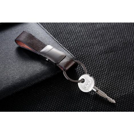 Porte-clés élégant En Cuir Cerbery - Boucle Rapide, Boîte-cadeau - Dimensions 12x3,2x0,8 Cm - Idéal Cadeau Homme/femme