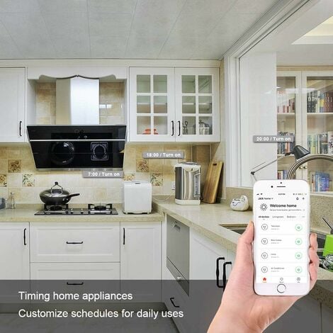 Multiprise, Ztforus Connectée (Type E), 16A Prise WiFi Compatible avec  Apple HomeKit, Alexa et Google Home (