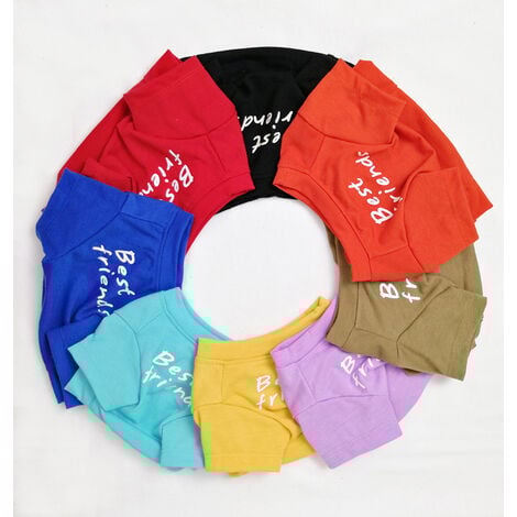 T-Shirt pour Chien avec la Phrase: Je vis Toujours chez Mes Parents (Bleu, XL)