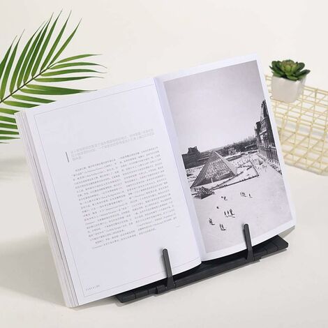 Pupitre Pliable Blanc Réglable Alnicov - Support Partitions Musique, Livre De Cuisine Et Lecture Portable