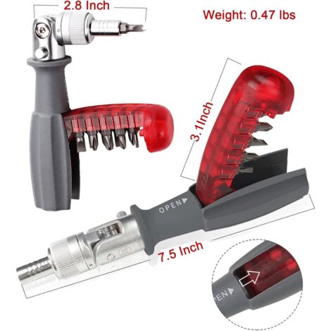 Tournevis à Cliquet Multifonction 24 En 1 - Coffret Magnétique Avec Embouts, Acier S2