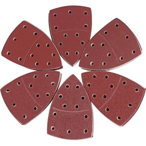 Lot De 50 Feuilles Abrasives Triangles Papier Poncage Triangulaire, 92