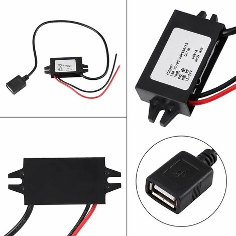 Convertisseur Tension 12V Vers 7,5V 3A - Adaptateur Étanche Step Down Voiture Camion
