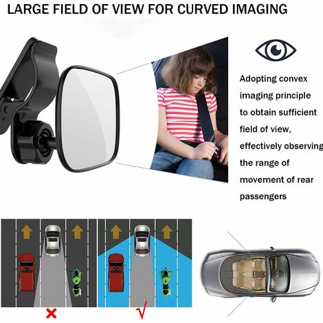 YOSOO miroir de voiture pour bébé de sécurité Miroir de voiture pour YOSOO miroir de voiture pour bébé de sécurité Miroir de voiture pour