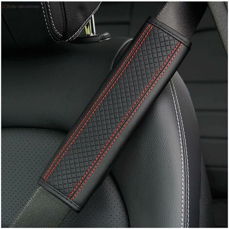 2 Pièces Rembourrage De Ceinture De Sécurité Auto - Coussin épaule Confort, éponge EVA, 23x6.5 Cm Noir - Pour Adultes Et Enfants