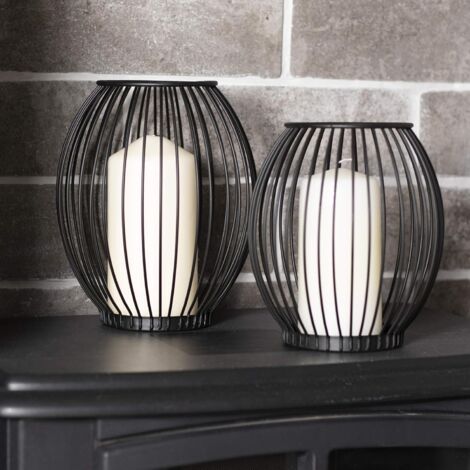 Bougeoirs Noir 122cm Sziqiqi Lot De 2 - Candélabres 5 Bras Pour Cérémonies Et Halloween