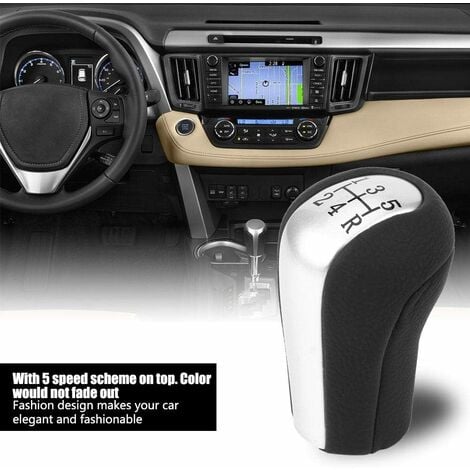 Gear Shift Knob, 5 Speed Lever Gear Stick Shift Knob For Corolla Aygo Verso  Yaris Avensis