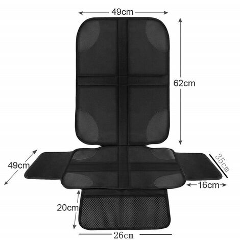 lot de 2 housses de siège de voiture avec rembourrage épais pour sièges de voiture, en cuir ou en tissu
