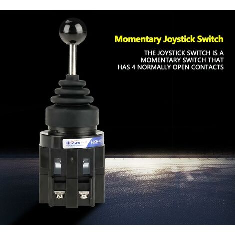 Interrupteur Joystick Momentané HKA1-41Z02 - 2NO 2 Positions Pour Automatisation