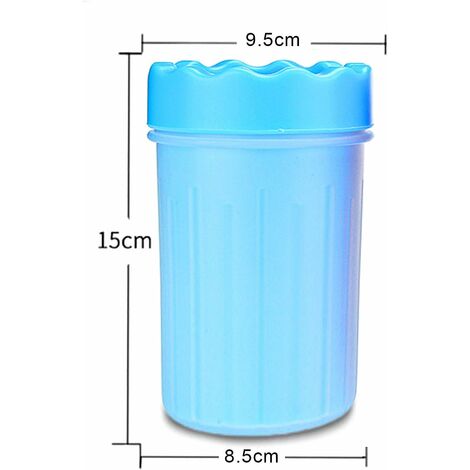 Nettoyeur De Patte pour Chien, Portable Laveur De Patte De Chien, Upgrade Dog Paw Cleaner, Portable Laveur De Patte De Chien Brosse De Nettoyage pour Animal(Bleu)