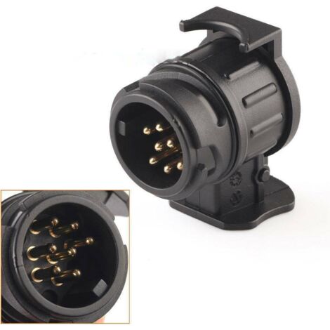 Adaptateur Prise Remorque 13 Vers 7 Broches - Connecteur EU Pour Caravane Et Camion