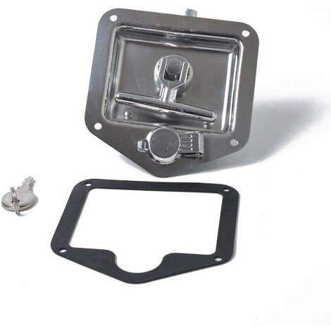 T Forme Acier Inoxydable Remorque RV Voyage Serrure Anti-vol Boîte À Outils Poignée Serrure de Porte pour Caravane Camion Camp Motorhome Patrol Car