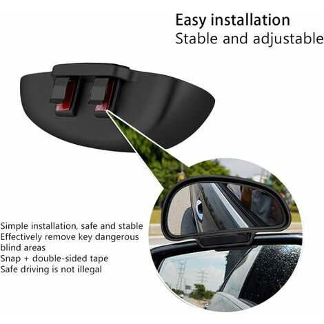 Ceeyoll 2 Specchietti Retrovisori Angolo Morto Per Auto - Grandangolo 360° Regolabili, Vetro HD, Antiruggine
