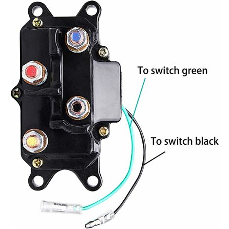Relais Solénoïde Treuil 12V 250A Pour VTT - Étanche, Boîtier ABS, Pour Véhicules Tout-terrain, Tracteurs - 3