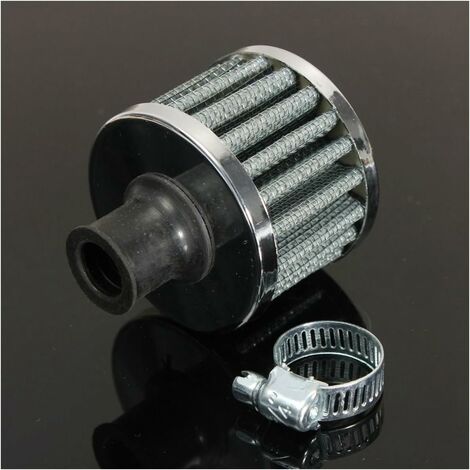 Mini Filtre à Air Reniflard 12mm - Pour Custom Moto, Café Racer - Rouge - Neuf Sous Emballage