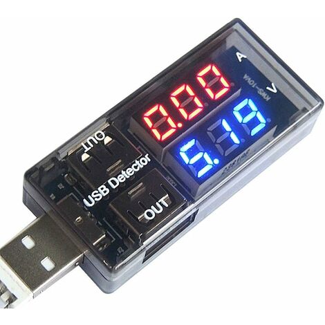Acheter Voltmètre rond à affichage numérique LED, DC, tension de voiture,  compteur de courant, détecteur de volts, testeur, panneau de moniteur